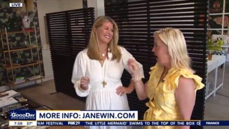 Jane Winchester Paradis is interviewed in her Wayne showroom by Fox 29 News.