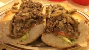 A cheesesteak from Joe's Pizza in Broomall.