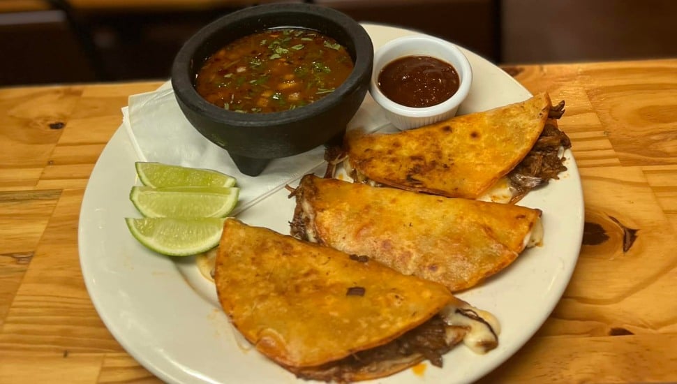 A Quesabirria at Senorita’s Mexican Taqueria in Havertown.