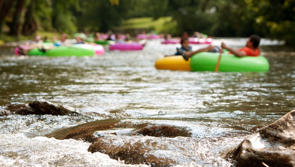 people river tubing