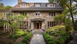 A stone manor house for sale in Wayne.