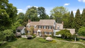 The manor home for sale at 416 Boxwood Road in Bryn Mawr.