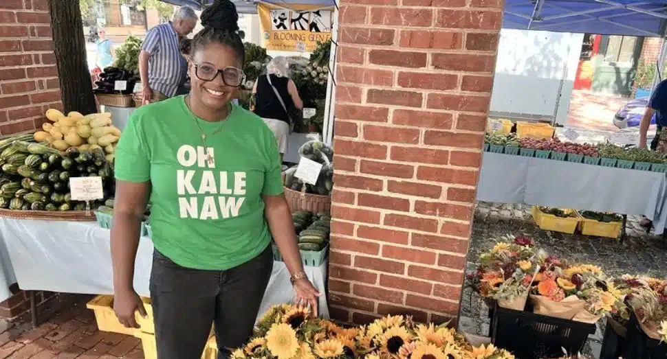 Charisse McGill of Lokal Artisan Foods at Headhouse Farmers Market in Philadelphia.