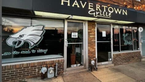 The outside of the Havertown Grille on Darby Road in Havertown.