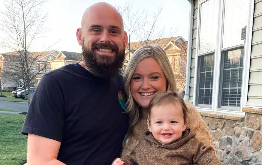 Allison Kalemjian with husband Kyle and son Mason.