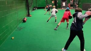 Kids train at the On Deck facility in Newtown Square