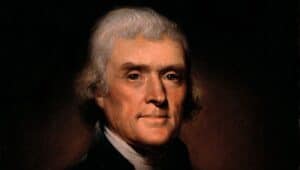 The artist painted several famous works, including the official portrait of Thomas Jefferson.