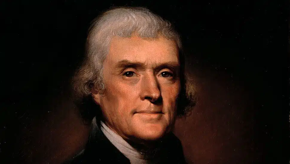 The artist painted several famous works, including the official portrait of Thomas Jefferson.
