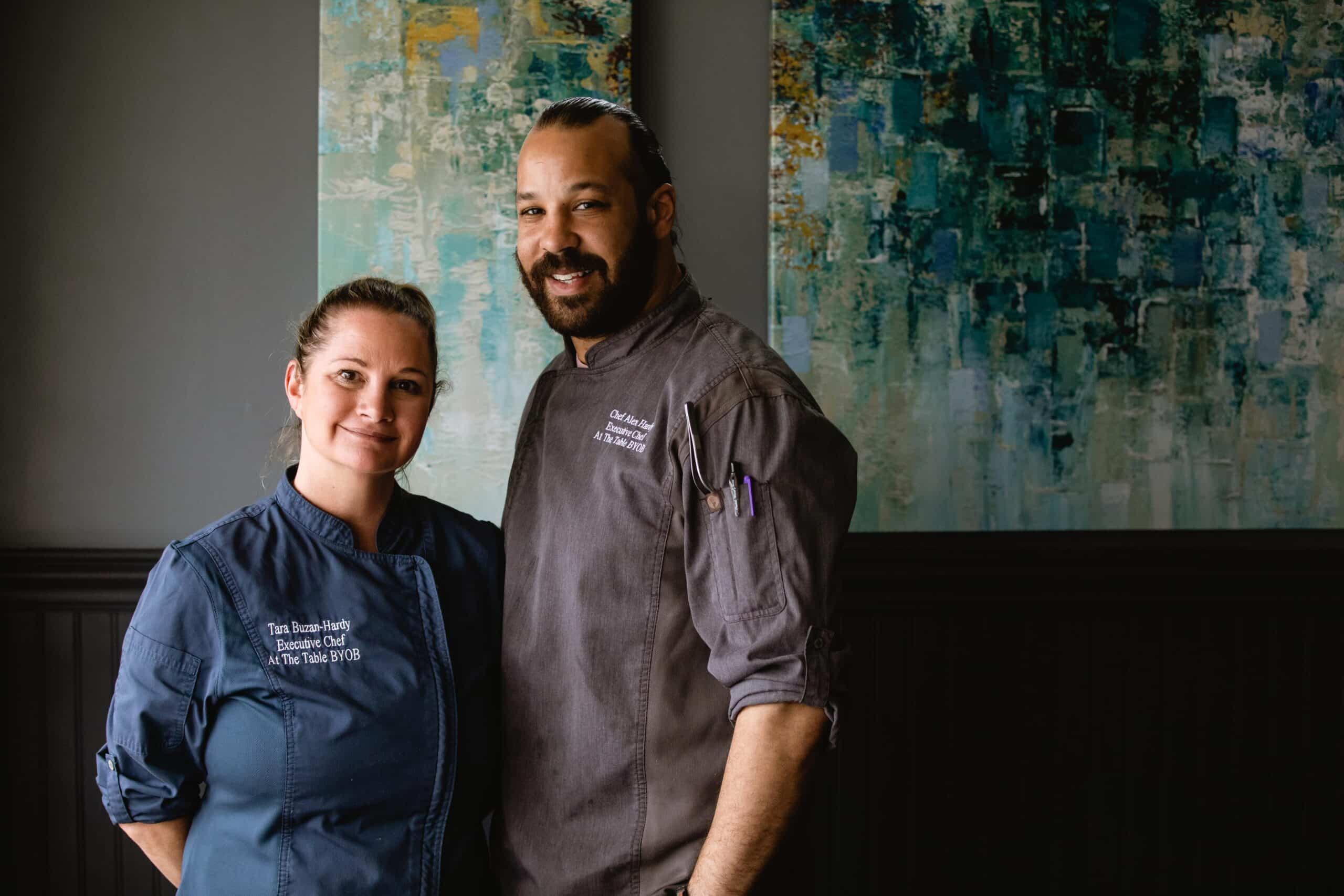Alex Hardy and Tara Buzan Hardy, Executive Chefs and Co Owners of At the Table BYOB.