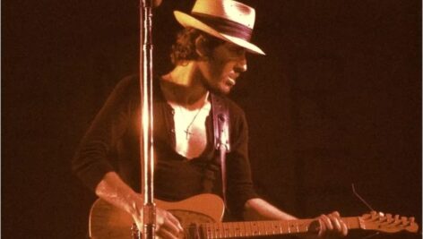 An early Bruce Springsteen performing at Widener College (now University) in Chester.