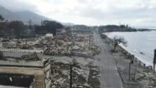 The village of Lahaina, Maui was reduced to ashes after a wildfire swept through there