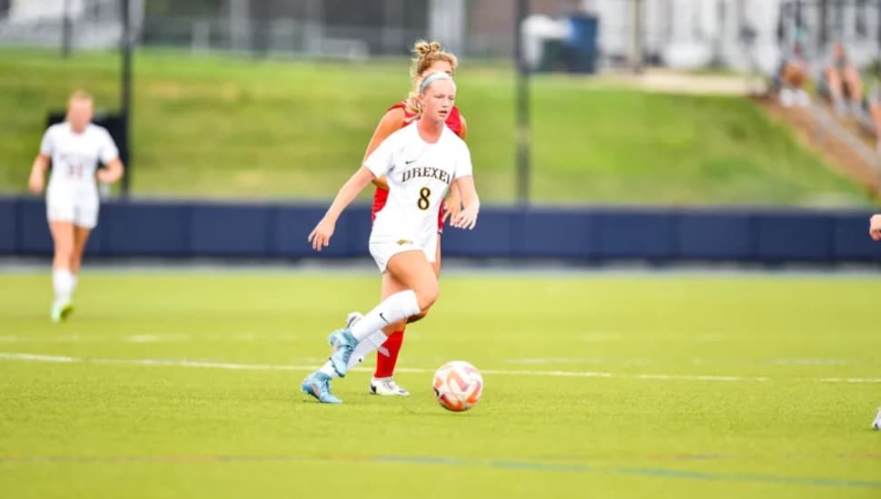 Annalena O'Reilly on the soccer field.