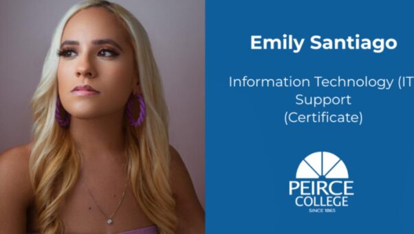 Emily Santiago, Peirce College student.