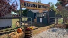 The entrance to the Harvest Hayride at Arasapha Farms in Glen Mills.