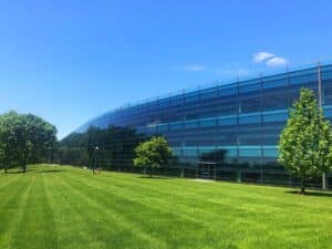 The outside of the SAP America headquarters in Newtown Square