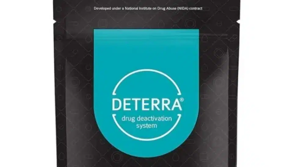A drug disposal pouch.