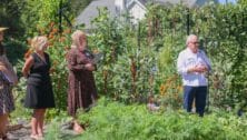 A ribbon-cutting ceremony for an expanded garden at Penn State Brandywine in Media.