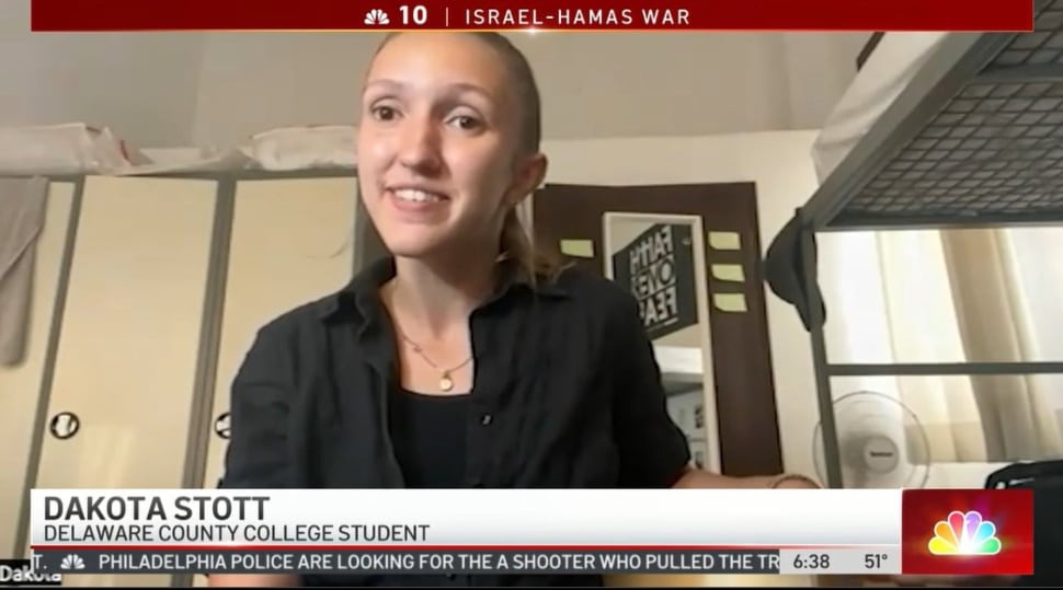 Dakota Scott talks about her rescue from the Gaza border where she was visiting friends.
