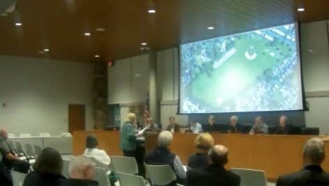 Residents speak out at a public meeting this week over the use of the Polo Fields.