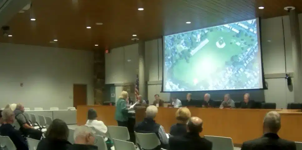 Residents speak out at a public meeting this week over the use of the Polo Fields.