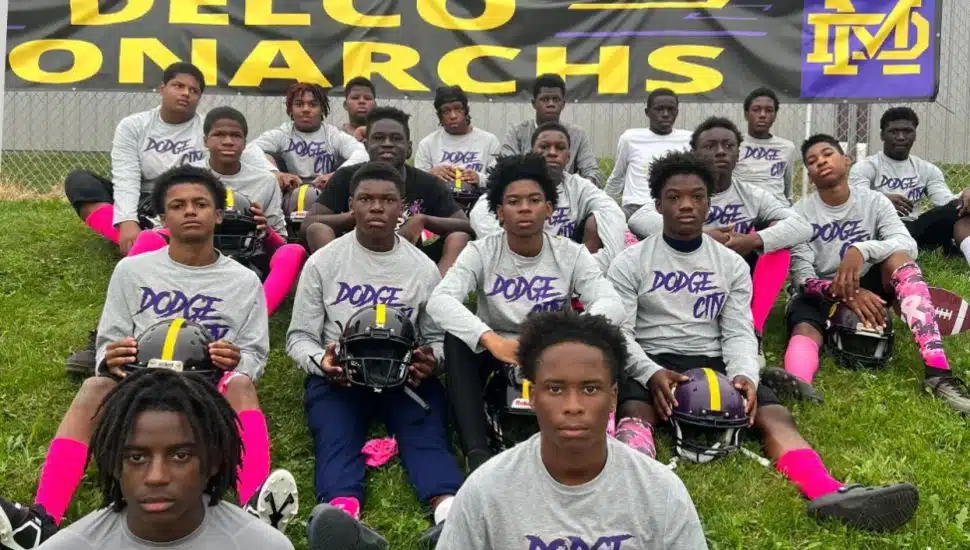 The Delco Monarchs are Eastern League Pop Warner champions and are raising money to get to Orlando for the national championship.