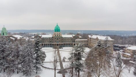 Immaculata campus in winter