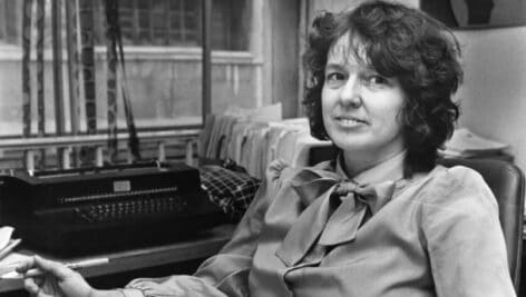 Holly Maguigan in her office in Philadelphia in 1981, working as a criminal defense attorney.