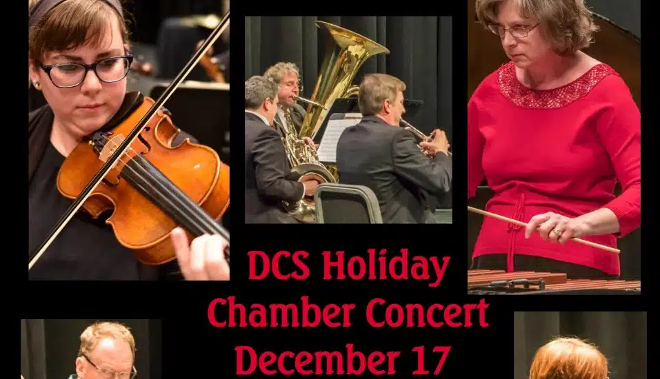 Musicians in the Delaware County Symphony perform in a concert.