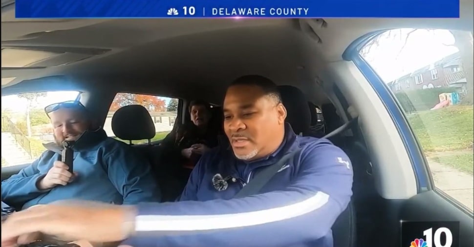 East Lansdowne Mayor Joe Bland at his other job driving for Uber.