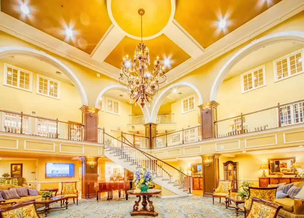 The main lobby of Freedom Village at Brandywine