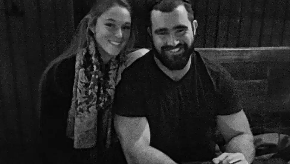 Jason and Kylie Kelce.
