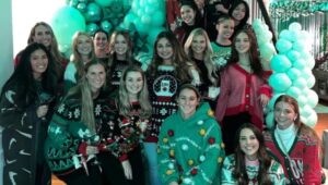 "EaGals" Holiday party for the players' wives and girlfriends.