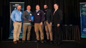 Pennsylvania American Water team accepts award at Building Berks Awards and Expo.