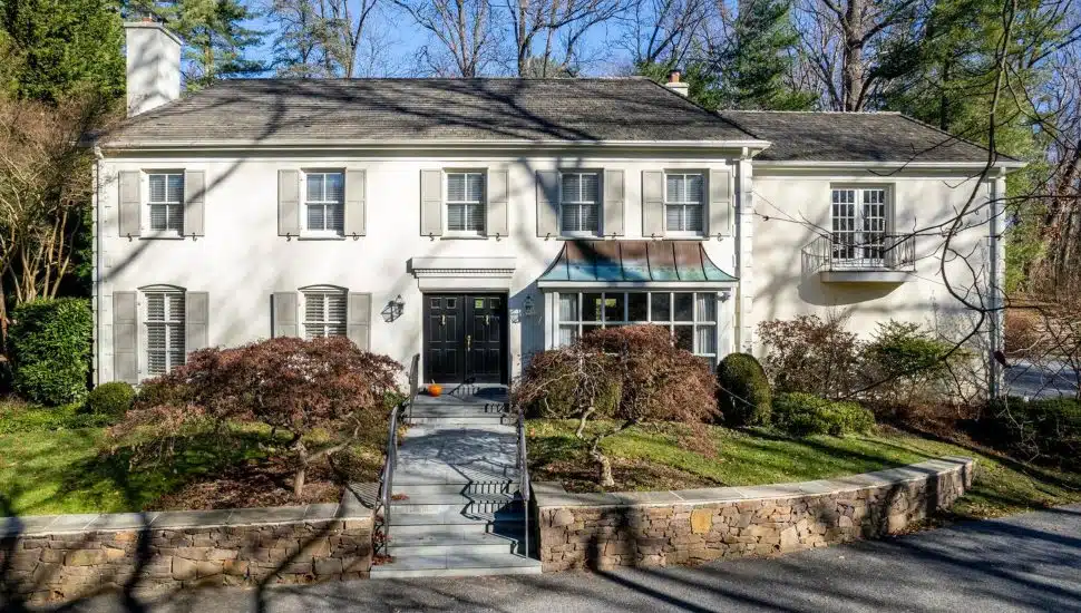 An elegant French Colonial is available for sale in Media.