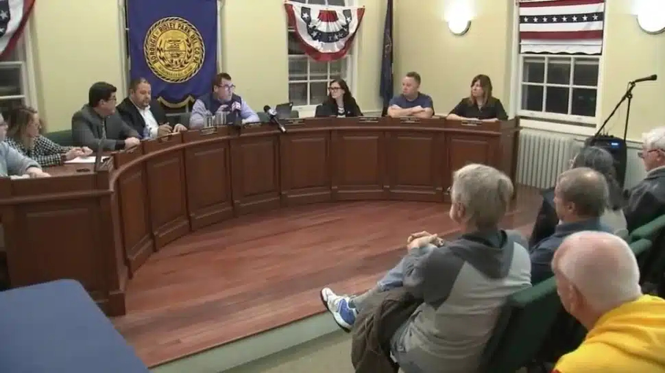 Ridley Park Councilmembers at a special Dec. 28 meeting.