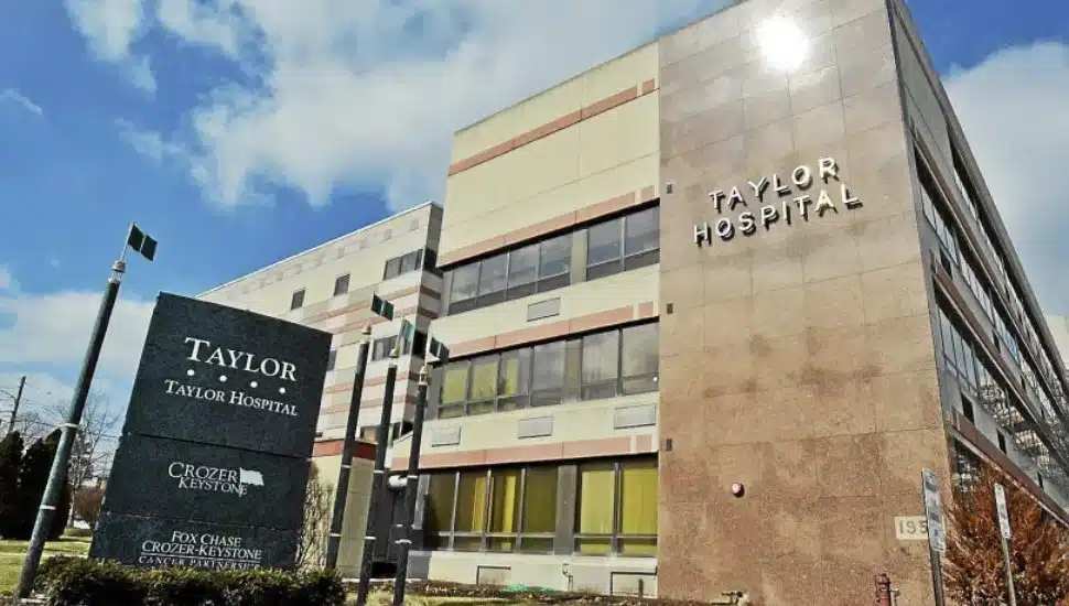 Taylor Hospital on Chester Pike in Ridley Park.