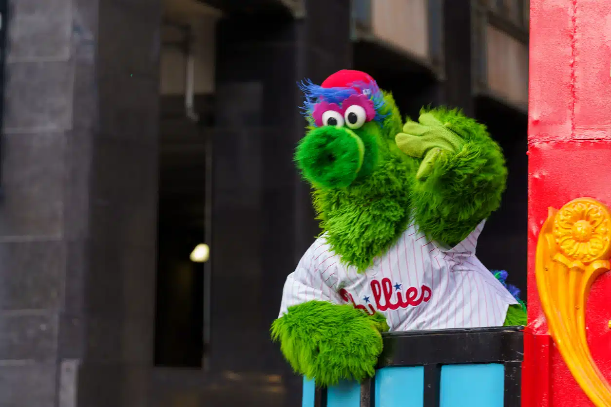 Mascots like the Phillie Phanatic are no longer confined to the ballfield.