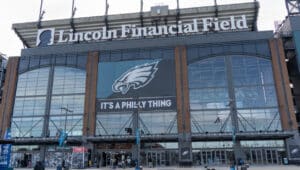 The exterior of Lincoln Financial Field.