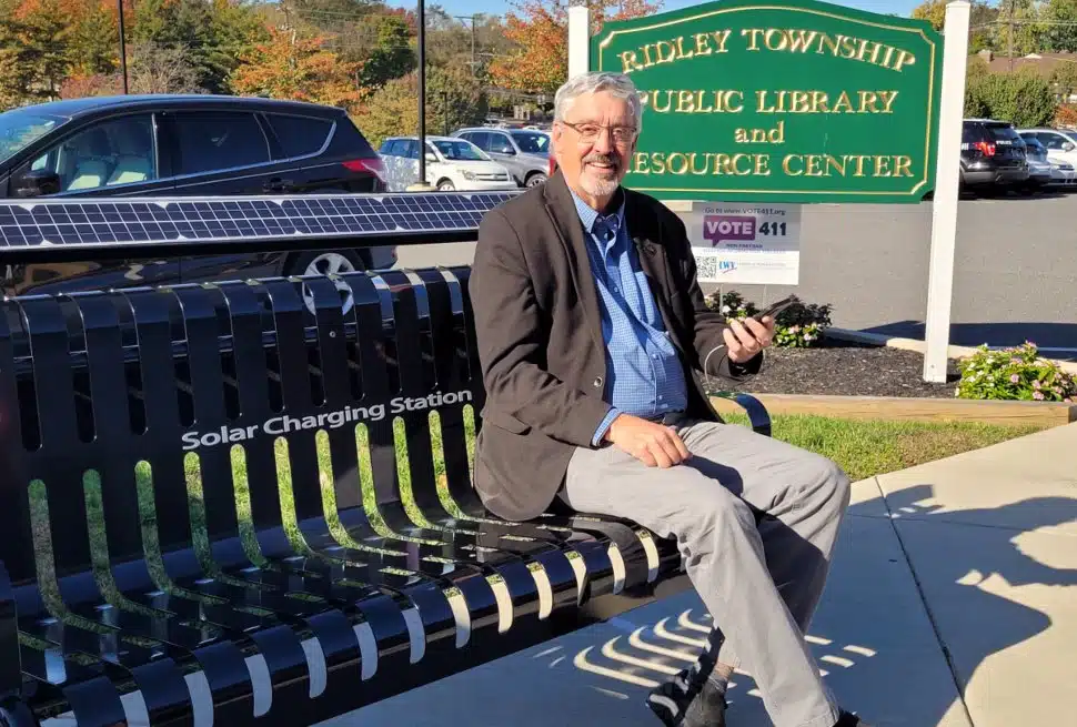 State Sen. Tim Kearney at the Ridley Township Public Library and Resource Center