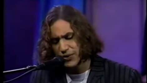 A.J Croce, son of early 1970s musician Jim Croce, performing on Conan in 1995.