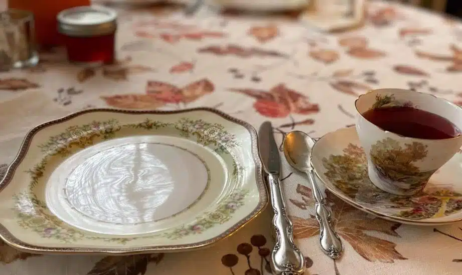 An afternoon tea setting at the Gifford-Risley House in Media.
