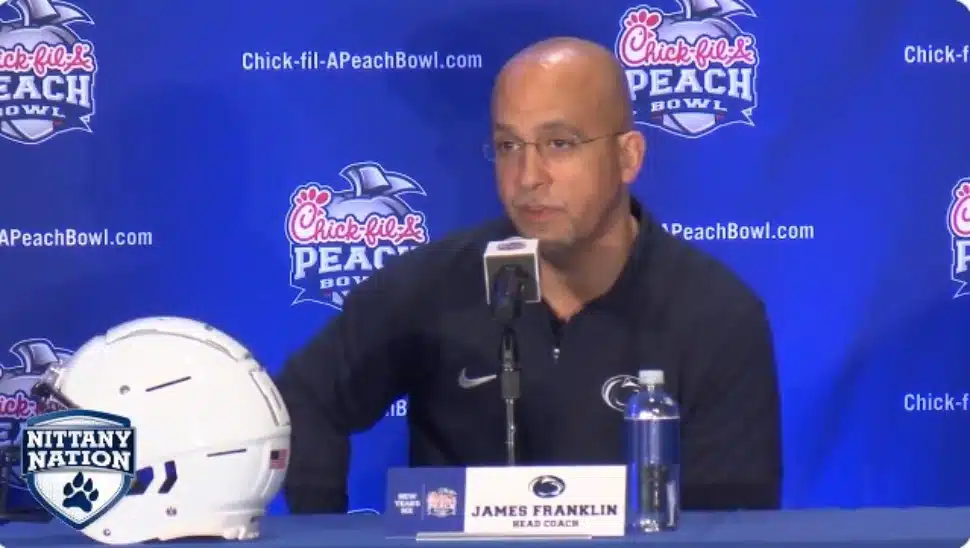 Penn State football coach James Franklin.