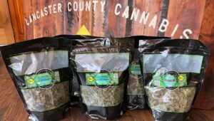 Items from Lancaster County Cannabis. A booming business of Amish cannabis in Pennsylvania, Lancaster County Cannabis, is the brainchild of Chester County native Reuben Riehl.