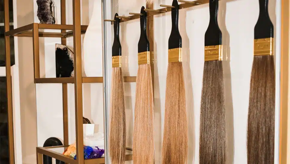 Hair extension pieces at Mane Techniques LLC in Wayne.