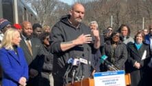 U.S. Sen. John Fetterman talks about the federal funding given to SEPTA to replace the Market-Frankford El fleet.
