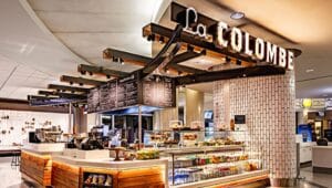 Philadelphia International Airport has several La Colombe coffee carts, since the national brand started in Philadelphia.