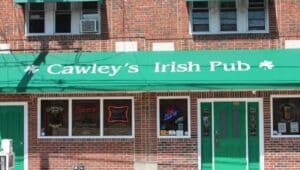 The front exterior of Cawley's Irish Pub in Upper Darby.