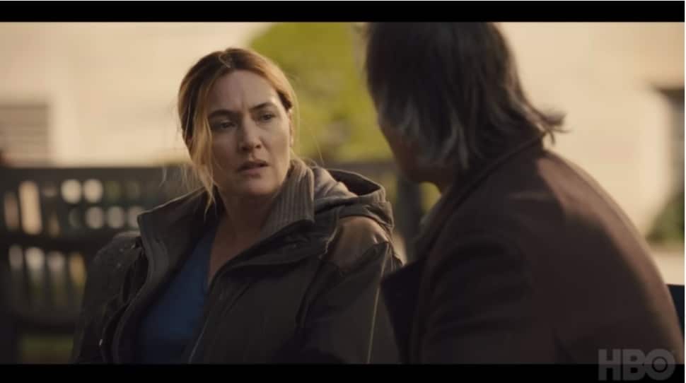 Kate Winslet as Mare in a scene from Mare of Easttown.
