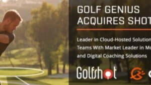 An announcement about Golf Genius acquiring Shotzoom on the company website.