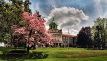 campus of Immaculata University, springtime.